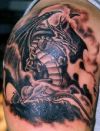 european dragon pics tattoo on shoulder